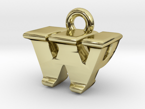 3D Monogram - WPF1 in 18K Gold Plated