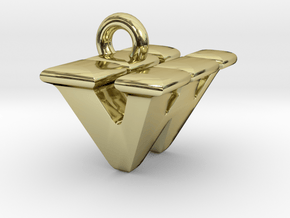 3D Monogram - VWF1 in 18K Gold Plated