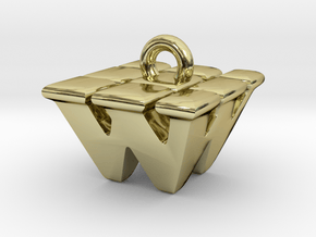3D Monogram - WWF1 in 18K Gold Plated