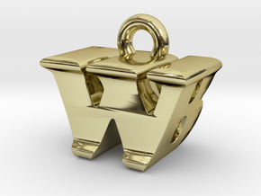 3D Monogram - WBF1 in 18K Gold Plated