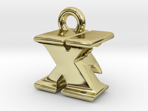 3D Monogram - XFF1 in 18K Gold Plated