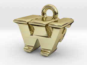 3D Monogram - WFF1 in 18K Gold Plated