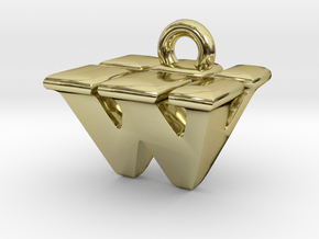 3D Monogram - WVF1 in 18K Gold Plated