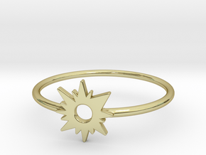 Sun Midi Ring 16mm inner diameter by CURIO in 18K Gold Plated