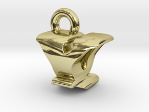 3D Monogram - YQF1 in 18K Gold Plated