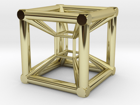 cube cubed in 18K Gold Plated