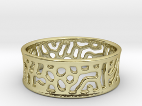 Lattice ring size 7 in 18K Gold Plated