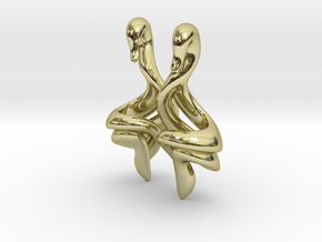 Swan Earrings (select a size) in 18K Gold Plated