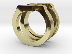 Helixois Ring 60 in 18K Gold Plated