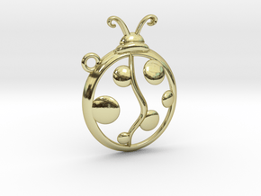 The Ladybug Pendant in 18K Gold Plated