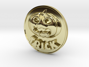 Trick Or Treat Coin in 18K Gold Plated