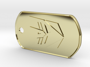 Decepticon Dog Tag (Rimmed) in 18K Gold Plated