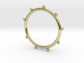 Ball Ring - Sz. 5 in 18K Gold Plated