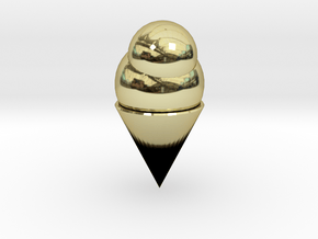 Ice Cream Cone in 18K Gold Plated