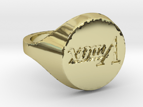 Bague Vmax (ShapeJS) T59 in 18K Gold Plated