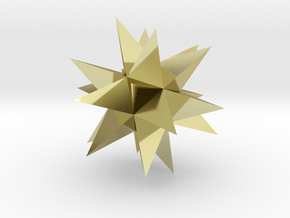 Great Stellated Dodecahedron in 18K Gold Plated