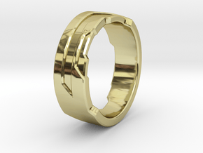 Ring Size F in 18K Gold Plated