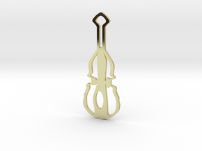 Angry Violin Pendant in 18K Gold Plated