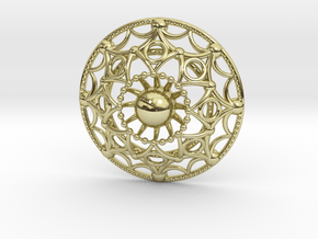 Mandala Flux Pendant in 18K Gold Plated