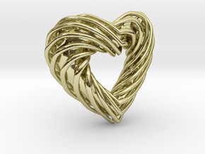 Pendant_SPH Curve Heart in 18K Gold Plated