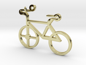 Bicycle Pendant in 18K Gold Plated