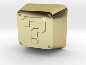 Question Block Cherry MX Keycap in 18K Gold Plated