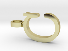 C Letter Pendant in 18K Gold Plated