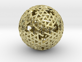 Trapezoidal Sphere in 18K Gold Plated
