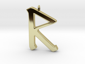 Rune Pendant - Rād in 18K Gold Plated