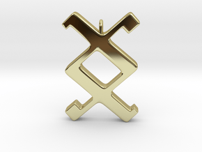 Rune Pendant - Ing in 18K Gold Plated