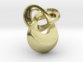 Knot 4 pendant 30mm in 18K Gold Plated