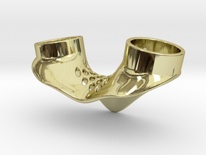 Petting Ring T19.2 F18.2 in 18K Gold Plated