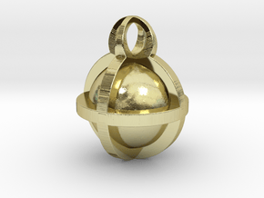 Pendant Sphere 30mm in 18K Gold Plated