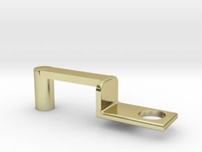 Train Hitch Rounded 3 in 18K Gold Plated