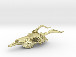 Deer Skull Necklace  in 18K Gold Plated