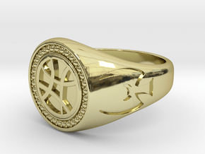Sanctum Sanctorum Ring in 18k Gold Plated Brass: 9 / 59