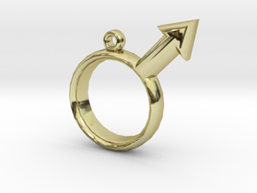 Male Pendant in 18K Gold Plated