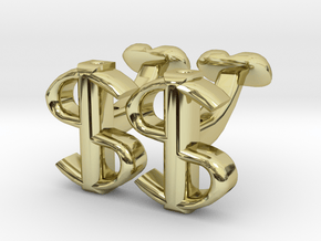 USD Dollar Cufflinks, Money Range in 18K Gold Plated