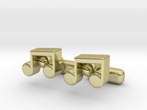 Music Note Cufflinks in 18K Gold Plated