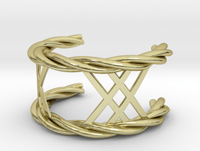 Twisted Lattice Cuff (Men) in 18K Gold Plated