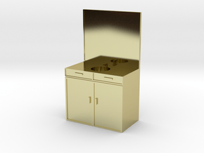 Mini Sink/Vanity for a Mini Bathroom in 18K Gold Plated