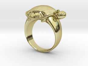 Turtle Ring (Size 7.5) in 18K Gold Plated