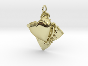 Cloth Heart in 18K Gold Plated
