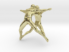Hooped Figures 30mm A in 18K Gold Plated