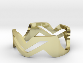 Ring MV in 18K Gold Plated