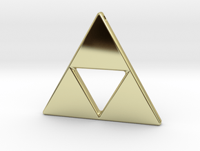 Tri-Force Necklace Pendant in 18K Gold Plated