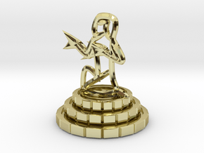 Pawn of chess in 18K Gold Plated