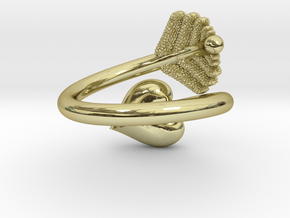 Heart leaf ring in 18K Gold Plated