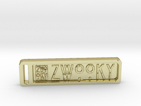 ZWOOKY Keyring 34 rounded 5cm 4.5mm in 18K Gold Plated