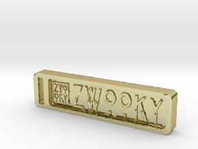 ZWOOKY Keyring 12 rounded 6cm 6mm in 18K Gold Plated